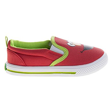 Sesame Street Cookie & Elmo Boys' Colorful Slip-On Sneakers (Toddler / Little Kid)