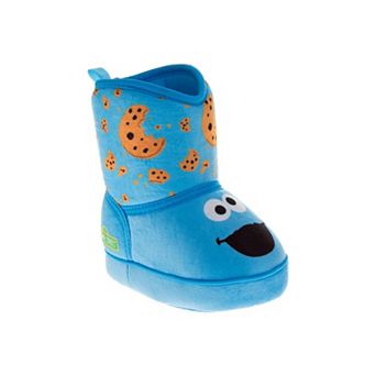 Sesame Street Elmo and Cookie Kids Boots Warm Fuzzy and Fun SlipOn Styles (Toddler)