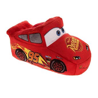 Disney Pixar Cars Lightning McQueen Speedster Cozy Boys' Slippers (Toddler / Little Kid)