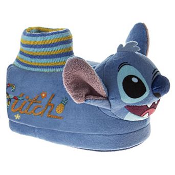 Disney Stitch Kids' Cozy Warm Soft Plush Indoor Slippers (Toddler / Little Kid)