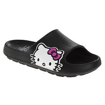 Sanrio Hello Kitty Women's Slip-On Waterproof Casual Comfort Slides (Women’s / Adult)