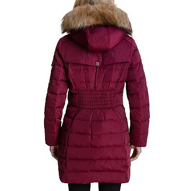 Michael Kors Women's Hooded Winter Coat with Zipper Pockets