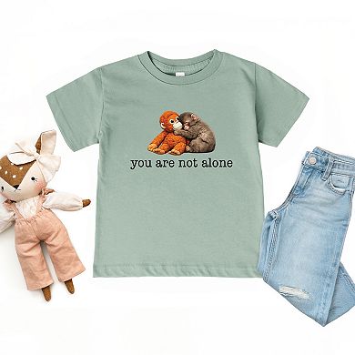 You Are Not Alone Punch the Monkey - Toddler Short Sleeve Graphic T-Shirt
