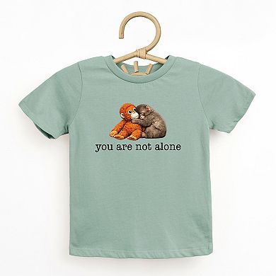 You Are Not Alone Punch the Monkey - Toddler Short Sleeve Graphic T-Shirt