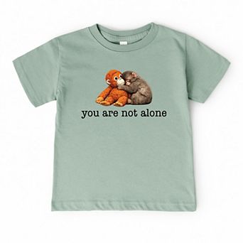 You Are Not Alone Punch the Monkey - Toddler Short Sleeve Graphic T-Shirt