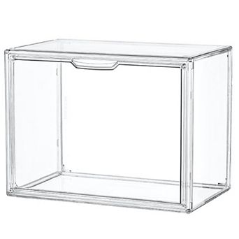 Acrylic Storage Bins: Stackable, Magnetic Lid, Large Capacity, Display Case for Collectibles