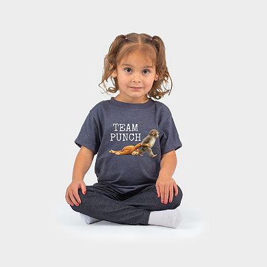 Team Punch Typewriter White - Toddler Short Sleeve Graphic T-Shirt