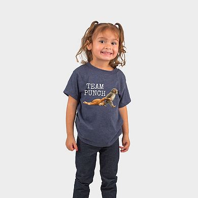 Team Punch Typewriter White - Toddler Short Sleeve Graphic T-Shirt
