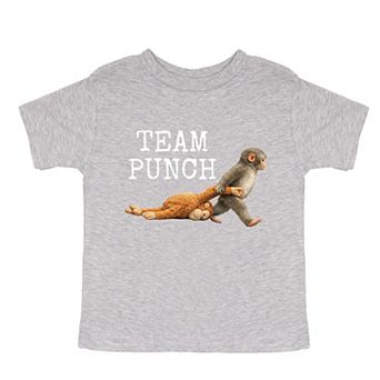 Team Punch Typewriter White - Toddler Short Sleeve Graphic T-Shirt