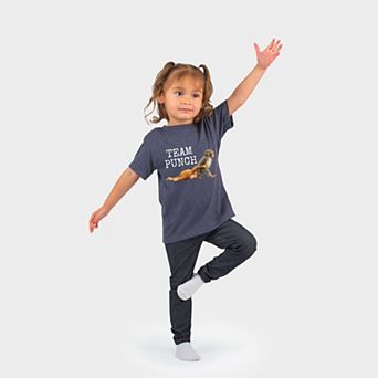 Team Punch Typewriter White - Toddler Short Sleeve Graphic T-Shirt