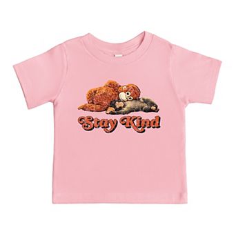 Stay Kind Punch the Monkey - Toddler Short Sleeve Graphic T-Shirt