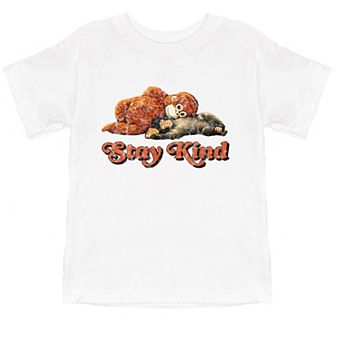 Stay Kind Punch the Monkey - Toddler Short Sleeve Graphic T-Shirt