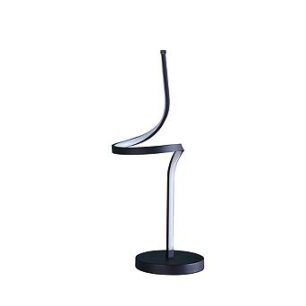 Flashbin Matte Black 22 in Apollo Spiral Integrated LED Table Lamp