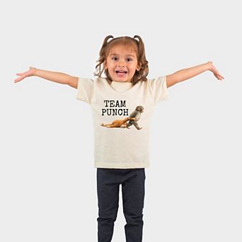 Team Punch Typewriter Black - Toddler Short Sleeve Graphic T-Shirt
