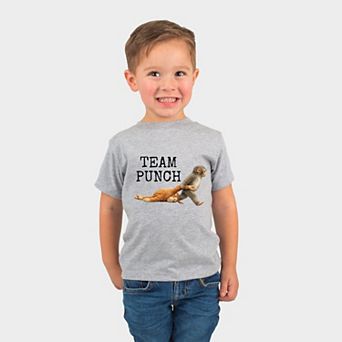 Team Punch Typewriter Black - Toddler Short Sleeve Graphic T-Shirt