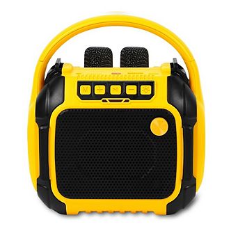 Portable Bluetooth Speaker with Karaoke Machine, 2 Wireless Microphones, Multiple Sound Variations