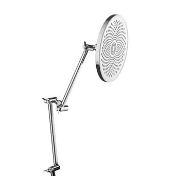 Flashbin Chrome 11 in Universal Adjustable Shower Head Extension Arm