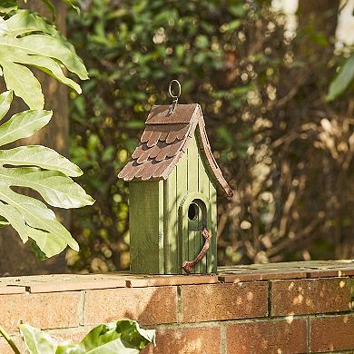Handcrafted Wooden Birdhouse with Cottage Design: Eco-Friendly, Durable, and Decorative