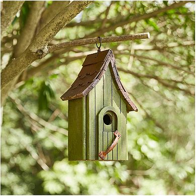 Handcrafted Wooden Birdhouse with Cottage Design: Eco-Friendly, Durable, and Decorative