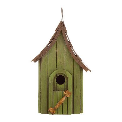 Handcrafted Wooden Birdhouse with Cottage Design: Eco-Friendly, Durable, and Decorative