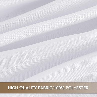 White Square Tablecloths 54x54 Inch, 2 Pack - Fabric Table Cloth for Square or Round Tables