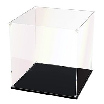 Self-Assemble Acrylic Display Case for Collectibles: 14x14x14" - Modern Design