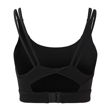 TriDri Womens/Ladies Cross Back Medium Impact Sports Bra