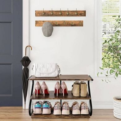 Wood Frame Shoe Organizer For Closet