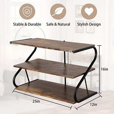 Wood Frame Shoe Organizer For Closet
