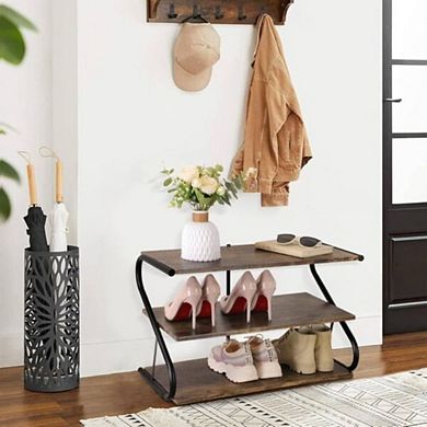 Wood Frame Shoe Organizer For Closet