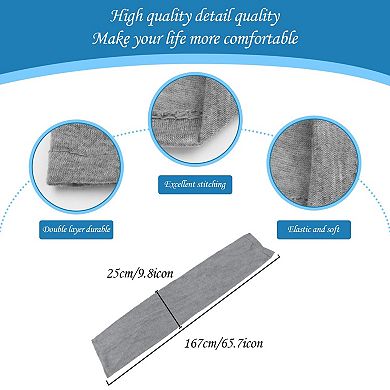 Soft Stretch Knit Headscarf for Women: Long Length, Easy to Wear, Boho Style