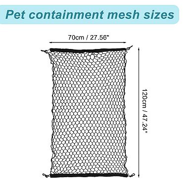 Dog Car Net Barrier, with Hook, Pet Barrier Car Net, Mesh Dog Car Net Barrier