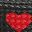 Black Red Heart