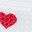 White Colorful Heart