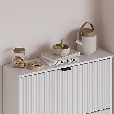 3-Drawer Flip Shoe Cabinet: Space-Saving, Stylish, and Adjustable