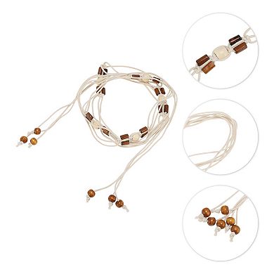 Hand-beaded Weaving Handmade Cord Belt 1 Pc