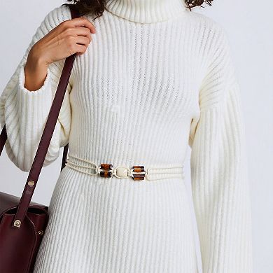 Hand-beaded Weaving Handmade Cord Belt 1 Pc