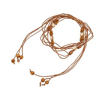 Hand-beaded Weaving Handmade Cord Belt 1 pc