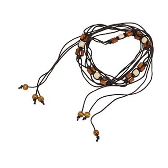 Hand-beaded Weaving Handmade Cord Belt 1 pc