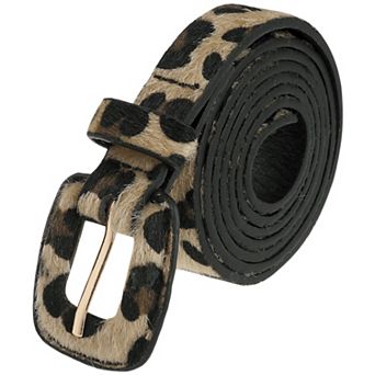 Women's Leopard Printed Retro Belts Waistband for Jeans Dresses