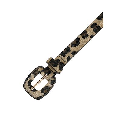 Women's Leopard Printed Retro Belts Waistband for Jeans Dresses