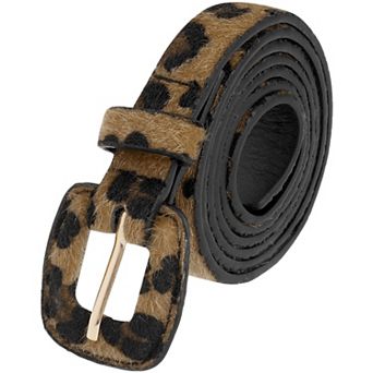 Women's Leopard Printed Retro Belts Waistband for Jeans Dresses