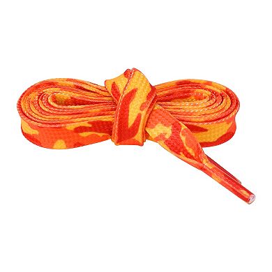 Women's Thin Flat Contrast Color 0.3'' Wide Camouflage Laces 1 Pair 47.2"