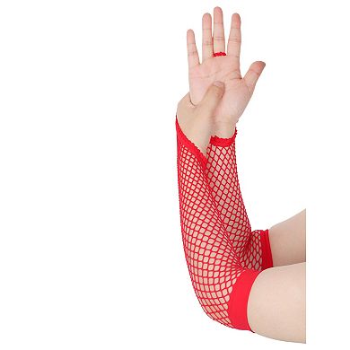Women's Fishnet Glove Lace Gloves with Finger Loop for Party Cosplay