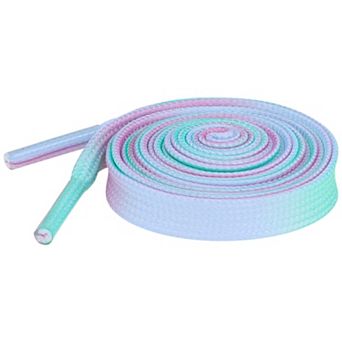 Women's Three Colors Gradient Shoelaces Flat for Sneakers 1 Pair 47.2"