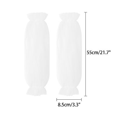 Women's Tulle Transparent Thin Sheer Large Lantern Sleeve for Prom Wedding