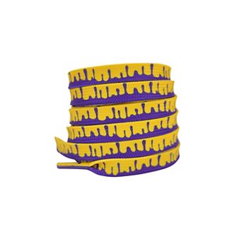 Colorful Shoe Strings Gradient Melted Patterned Shoelaces for Sneakers 1 Pair 47.2"