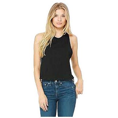 Bella + Canvas Womens/Ladies Racerback Cropped Sleeveless Tank Top