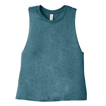 Bella + Canvas Womens/Ladies Racerback Cropped Sleeveless Tank Top