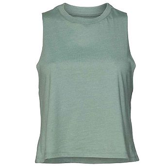 Bella + Canvas Womens/Ladies Racerback Cropped Sleeveless Tank Top